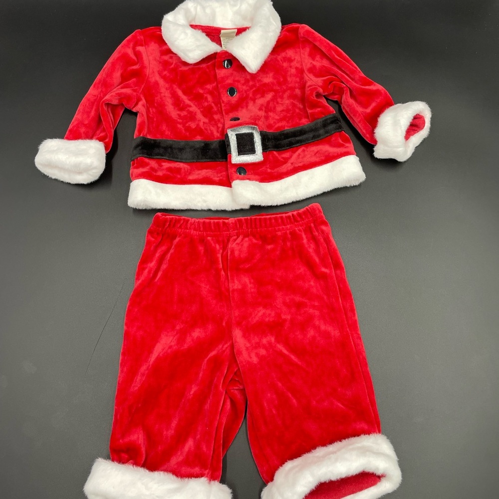 Unisex Santa baby infant 0-3 months vintage Santa outfit - Picture 1 of 9